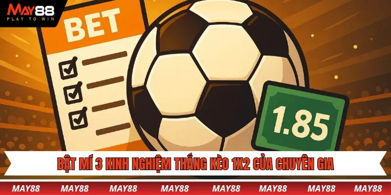 Bật mí 3 kinh nghiệm thắng kèo 1X2 của chuyên gia