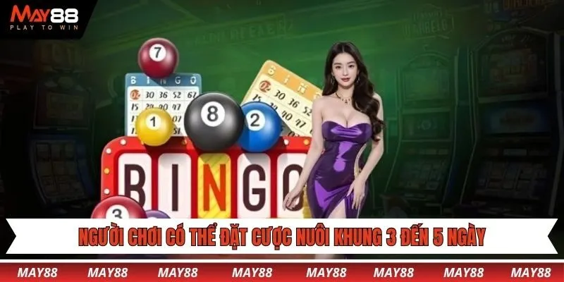 Người chơi có thể đặt cược nuôi khung 3 đến 5 ngày